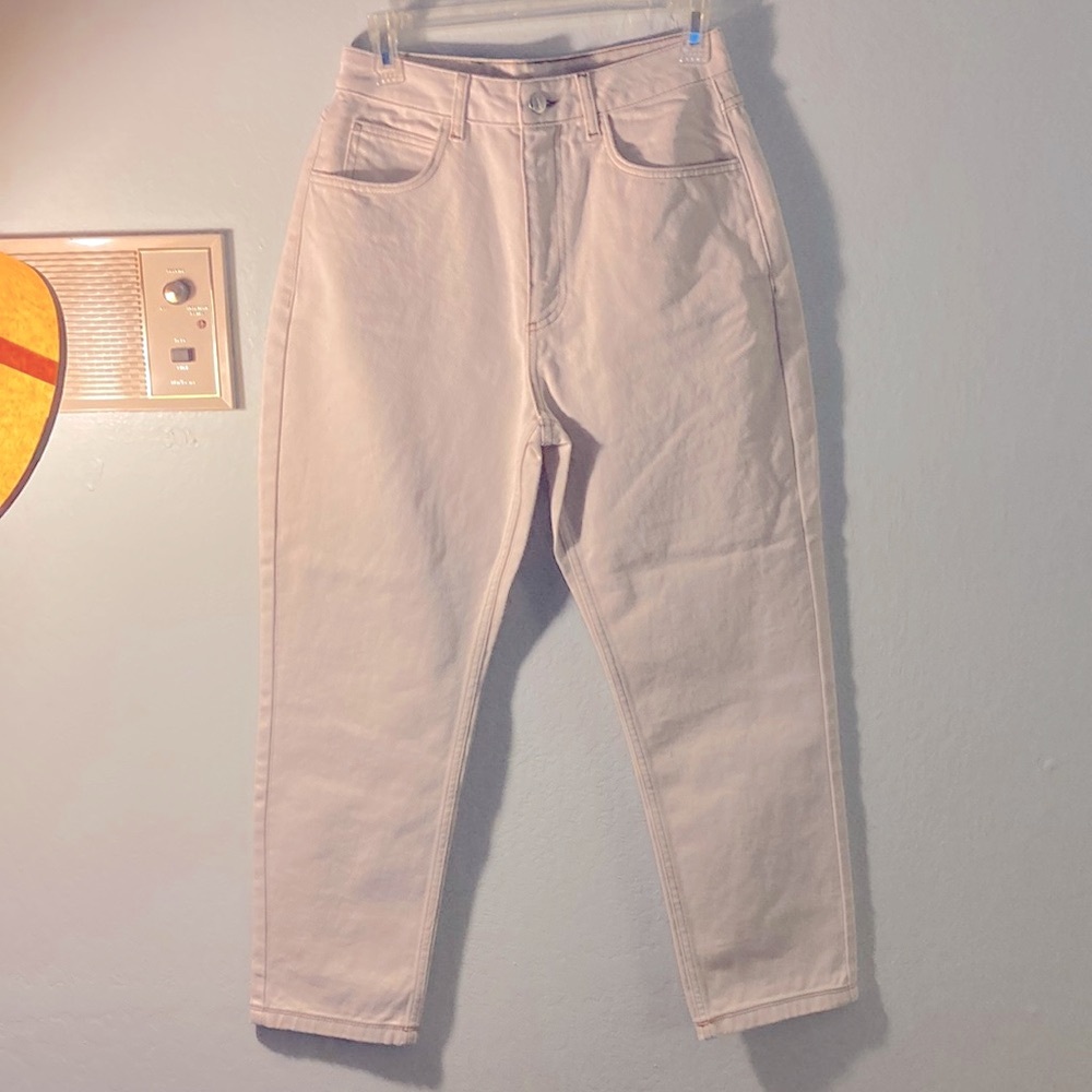Reclaimed Vintage unisex western baggy dad jeans in ecru (cream). Size S. NWOT - Picture 6 of 9